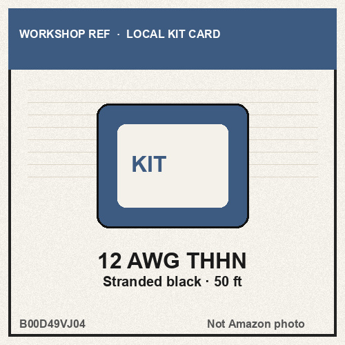 Cerrowire 12 AWG Stranded THHN, Black, 50 ft product